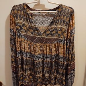 Lucky Brand Long Sleeve loose shirt